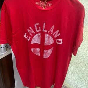 Retro Brand Vintage England Football Tee Sz L